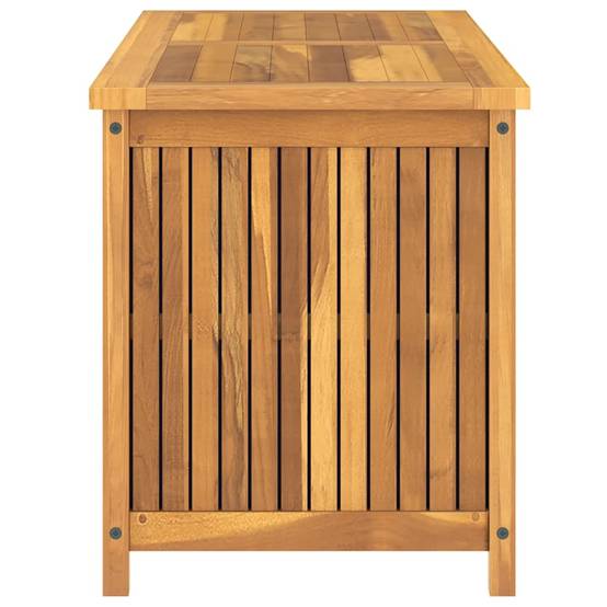 Coffre de Jardin en Bois de Teck Massif Durable avec Sac de Protection 114x50x58 cm – ComfortXL Outdoor Living - Image 5