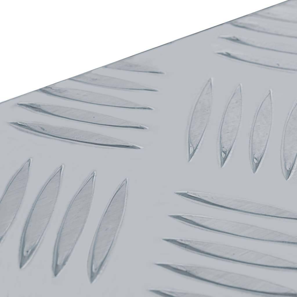 Helloshop26 - Boîte en aluminium outils caisse de rangement coffre à outils 90,5 cm argenté - Imagen 6