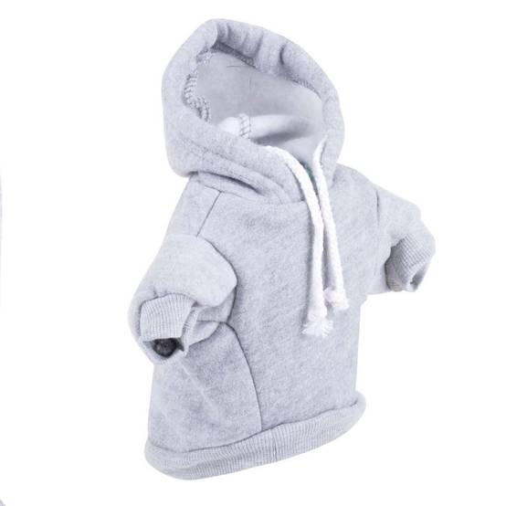 Sans Marque - Sweat à capuche pour chien Pup - Taille L - Gris - Dogi - Image 2