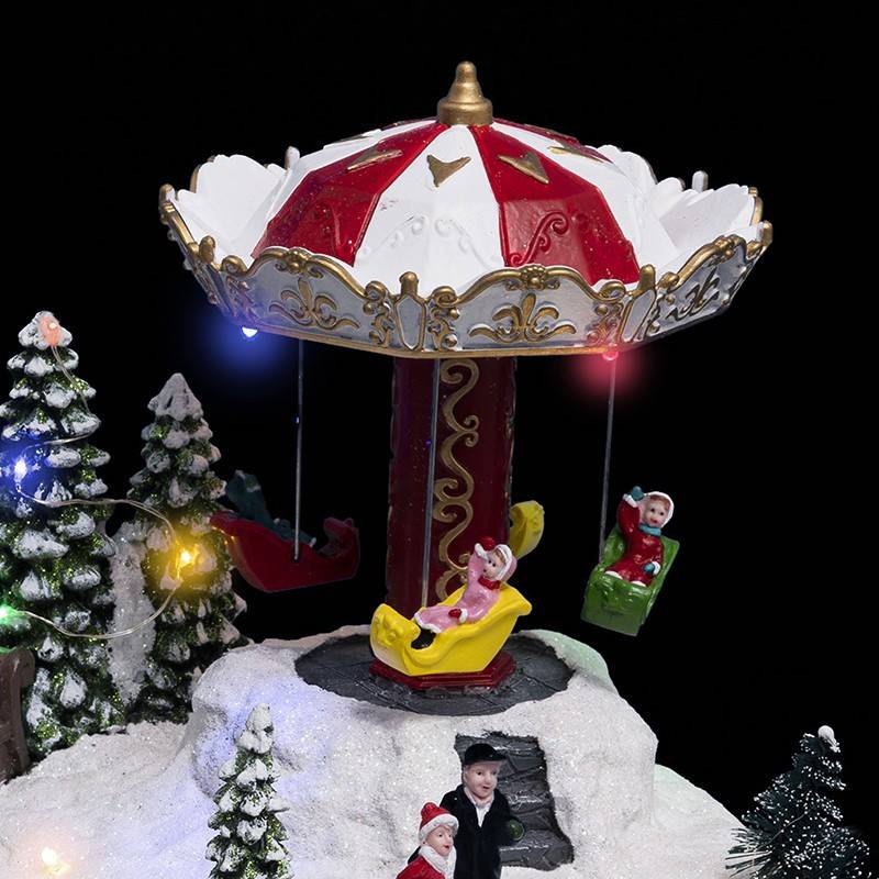 Feeric Christmas - Village de Noël parc d'attraction animé/musical 20 LED + transfo - Feeric Lights & Christmas - Imagen 2