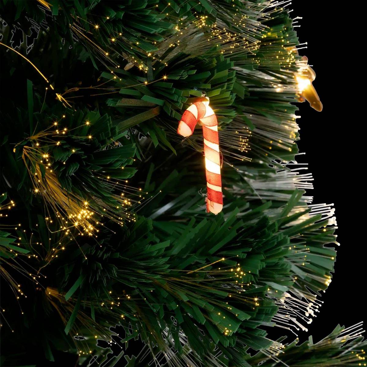Sapin lumineux fibre optique Mannelé 53 LED H.120cm FEERIC LIGHTS & CHRISTMAS - Image 7