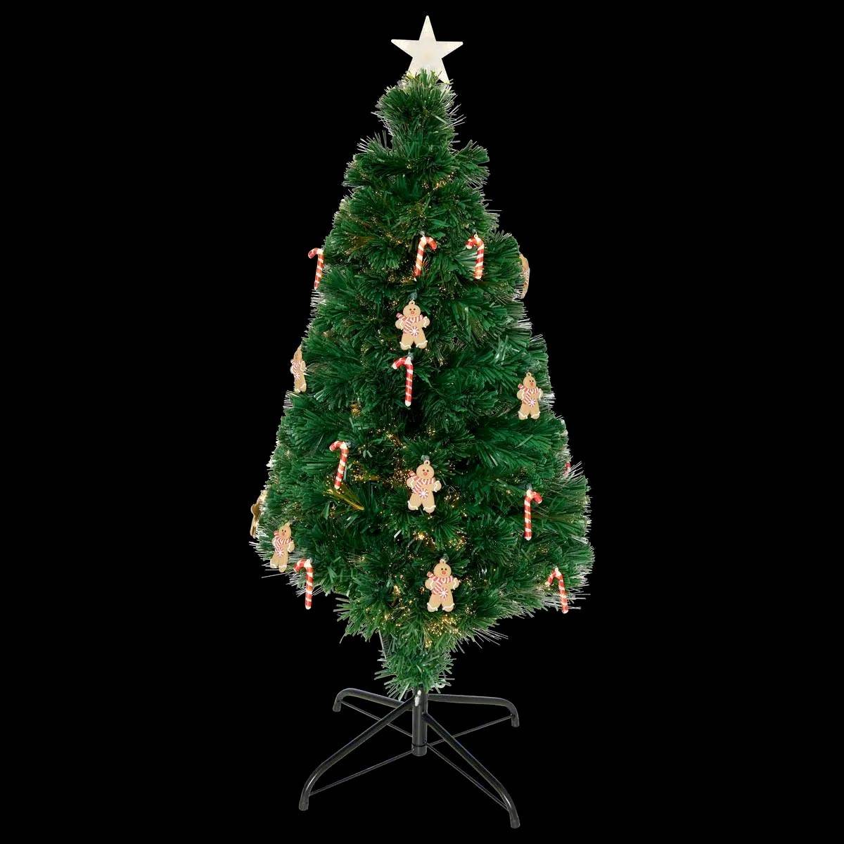 Sapin lumineux fibre optique Mannelé 53 LED H.120cm FEERIC LIGHTS & CHRISTMAS - Image 6