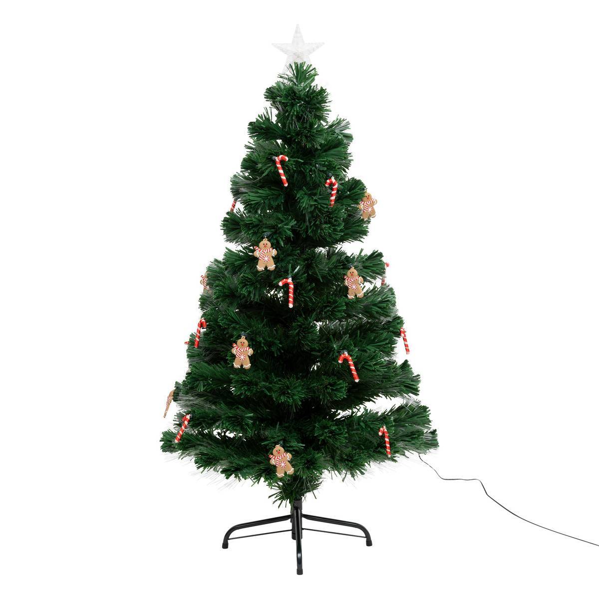Sapin lumineux fibre optique Mannelé 53 LED H.120cm FEERIC LIGHTS & CHRISTMAS - Image 2