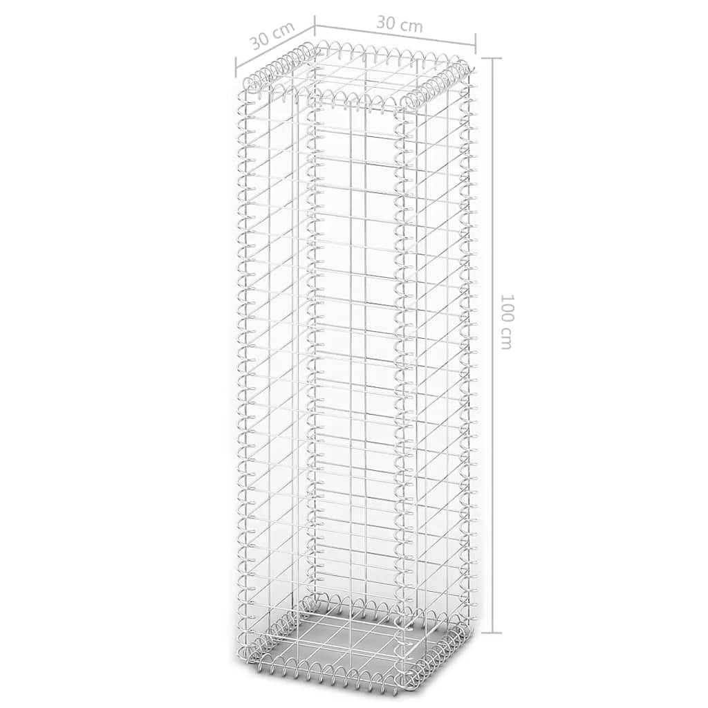 Panier de gabion avec couvercle fil galvanisé 100 x 30 x 30 cm - PANGIVO - Image 7