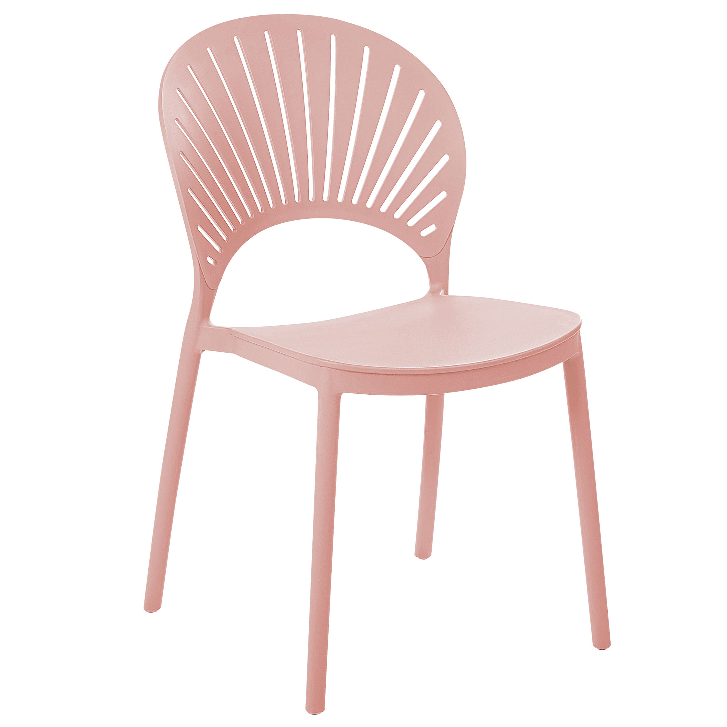 Beliani - Chaise de salle à manger Polypropylène Rose pastel OSTIA - 46x51x83- Beliani - Imagen 5