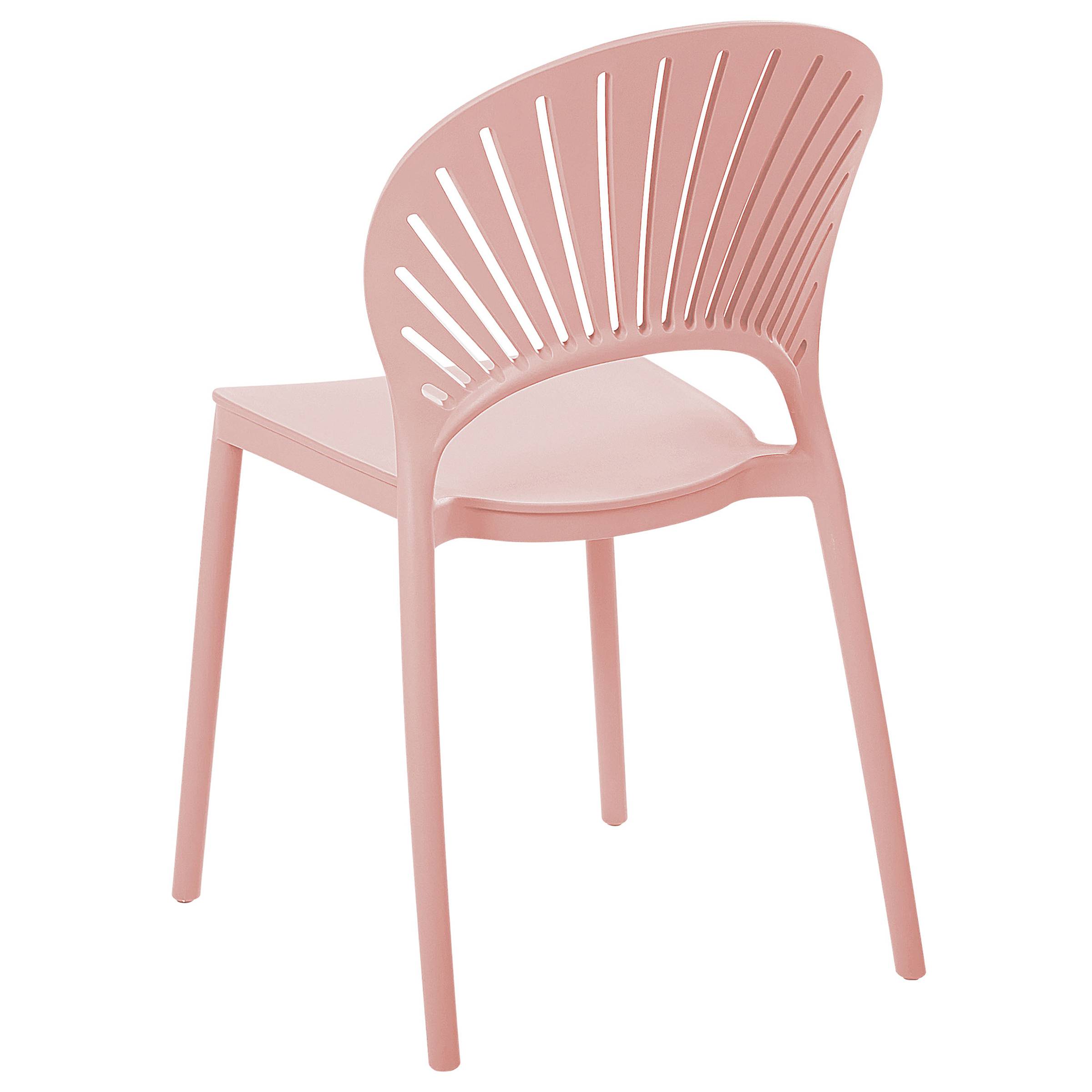 Beliani - Chaise de salle à manger Polypropylène Rose pastel OSTIA - 46x51x83- Beliani - Imagen 7