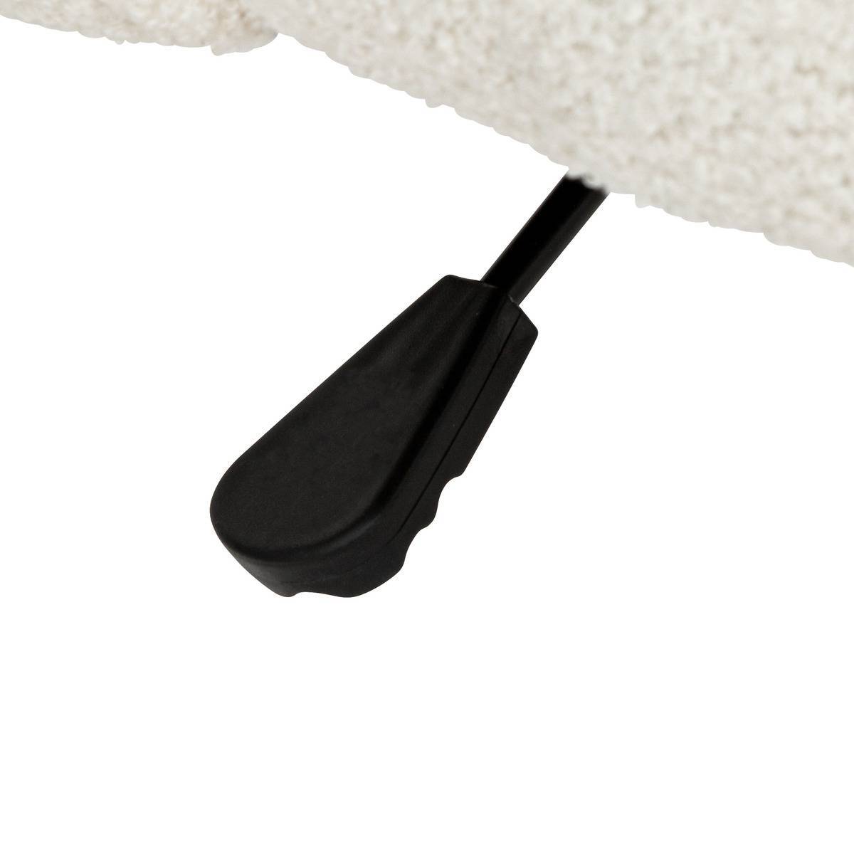 Atmosphera - Chaise de bureau "Geos" bouclette blanc - Atmosphera Créateur d'intérieur - Image 5