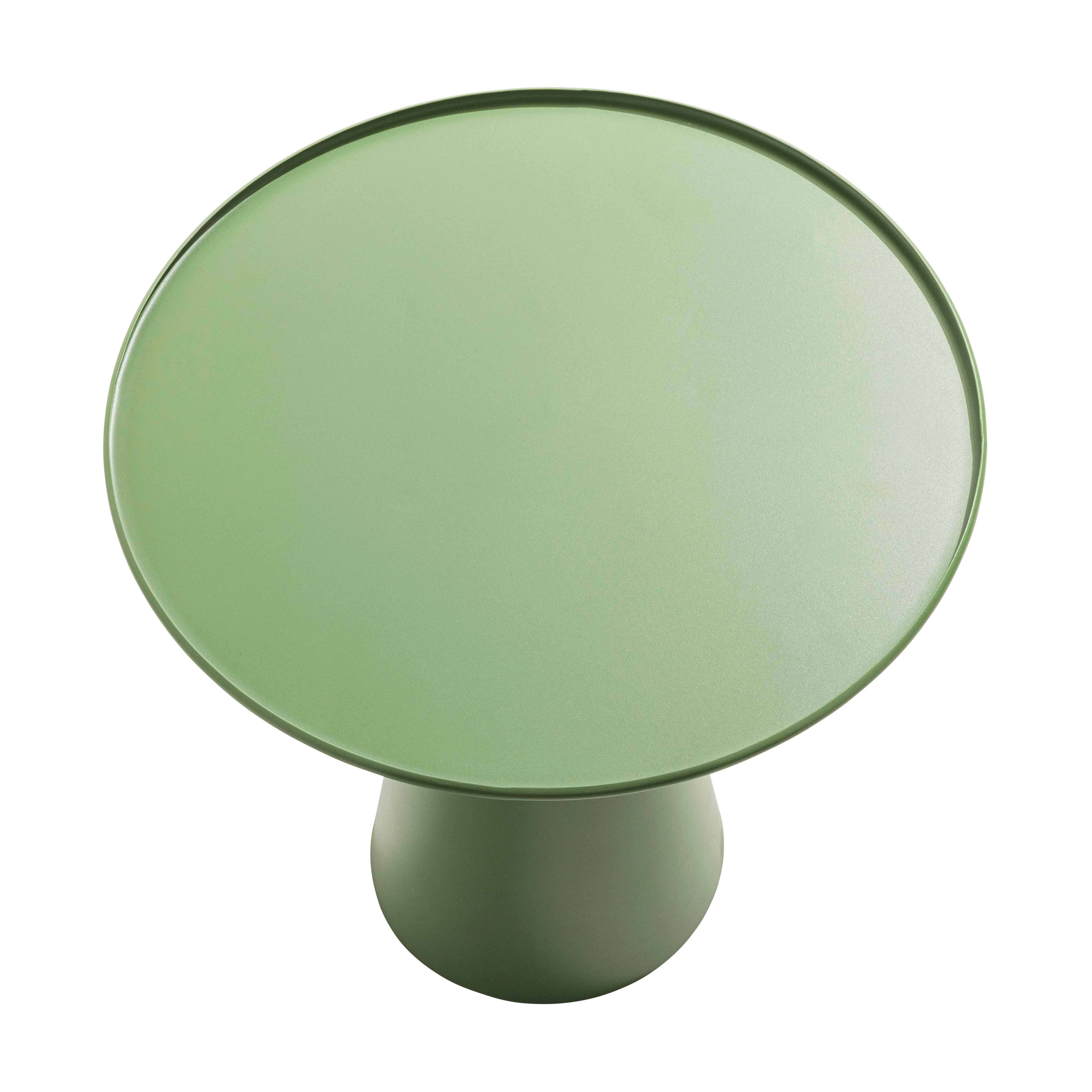 Oviala - Table basse ronde 50 cm en acier vert cactus Gomba Gomba - Oviala - Imagen 3