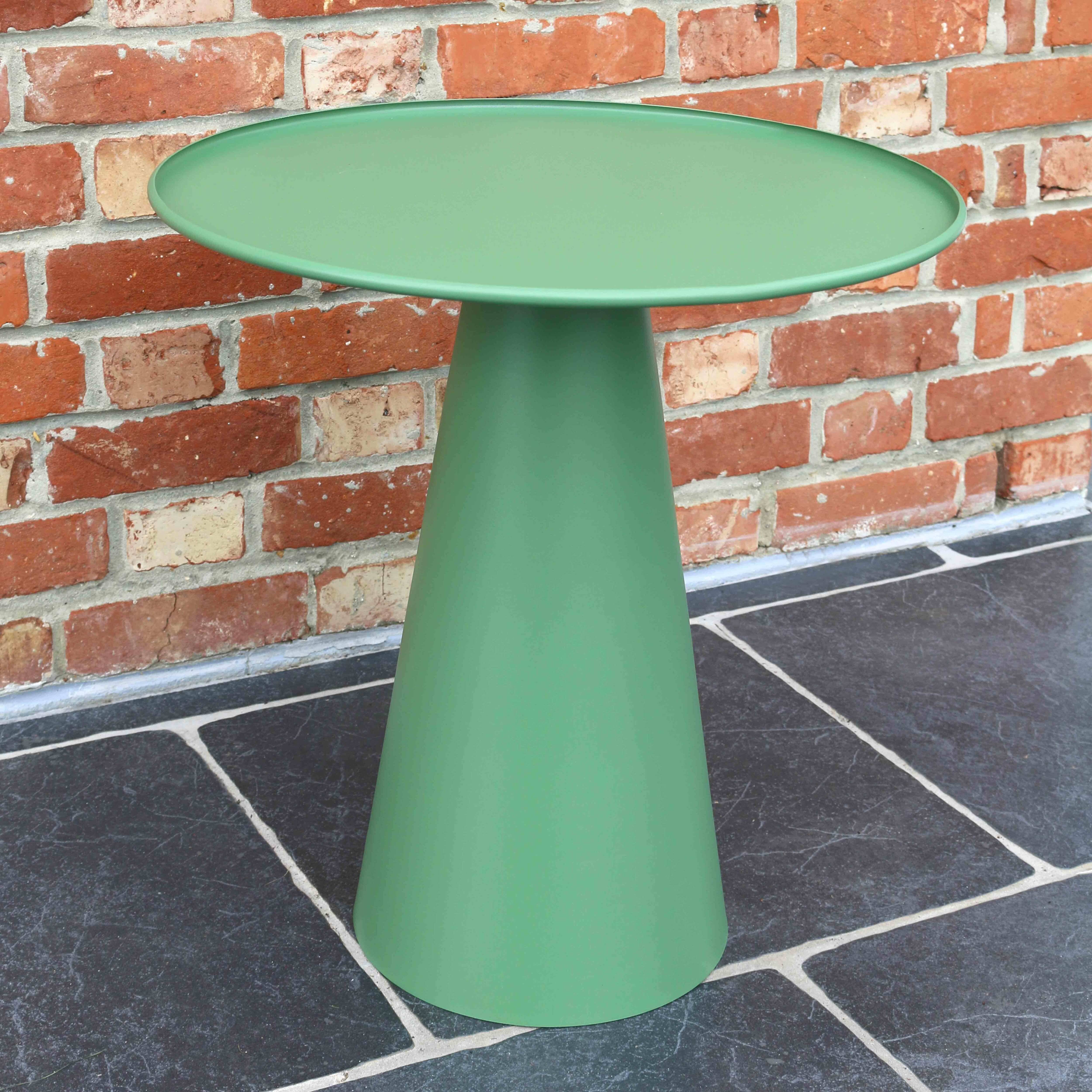 Oviala - Table basse ronde 50 cm en acier vert cactus Gomba Gomba - Oviala - Imagen 2