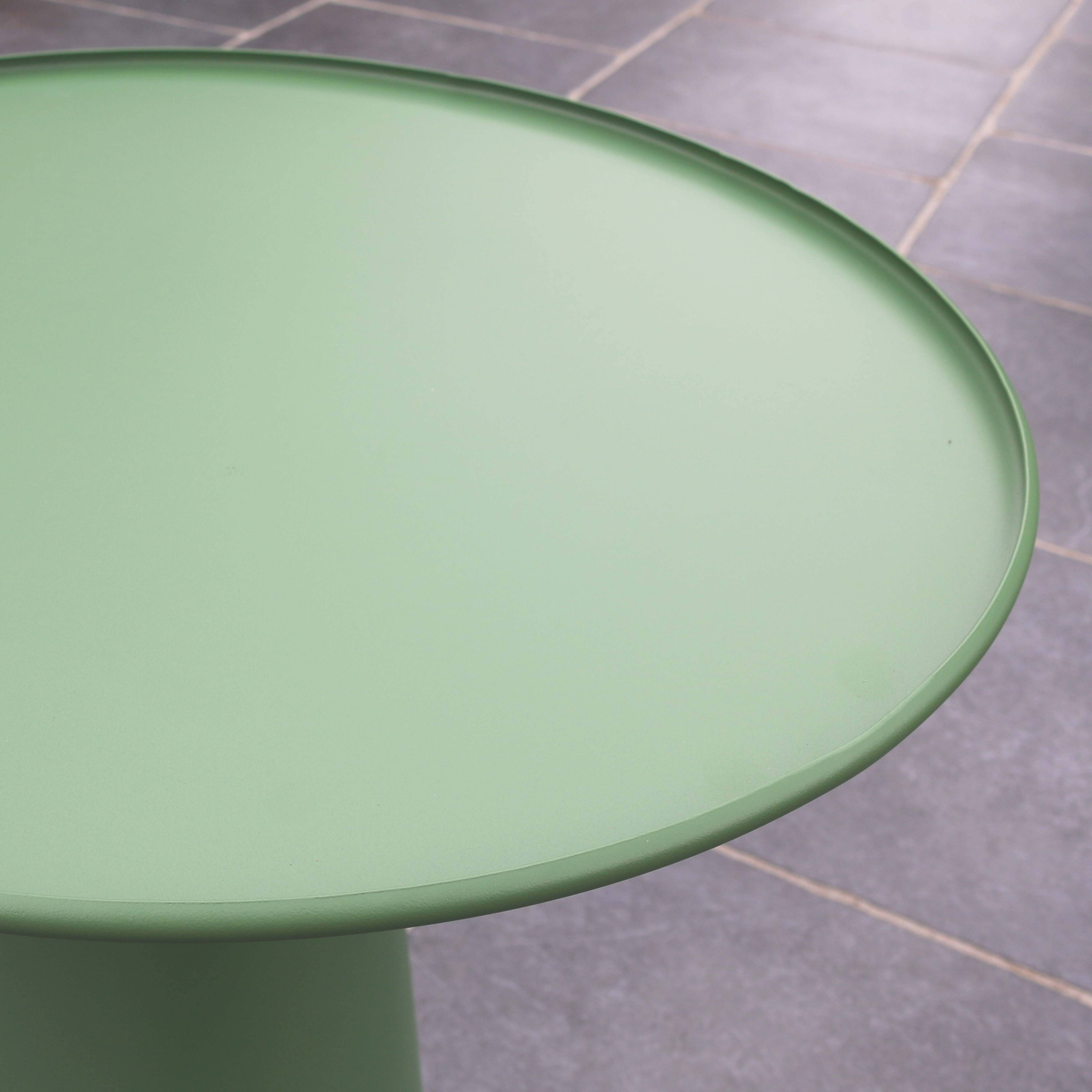Oviala - Table basse ronde 50 cm en acier vert cactus Gomba Gomba - Oviala - Imagen 4