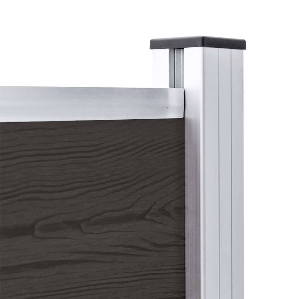 PANGIVO - Panneau de clôture WPC noir 180 x 105 cm - PANGIVO - Image 4