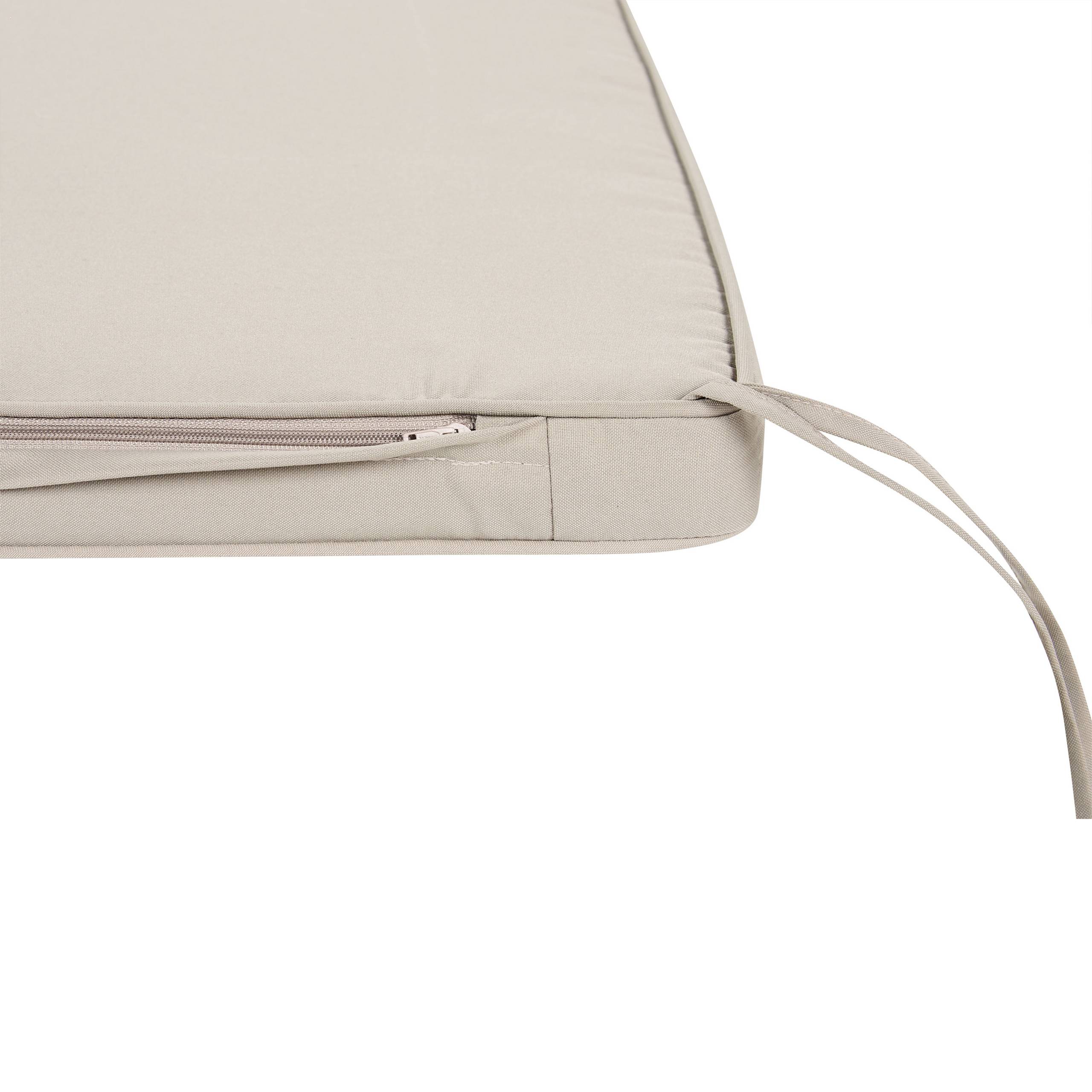 Beliani - Coussin d'assise d'extérieur Polyester Taupe SOVANA - Beliani - Imagen 6
