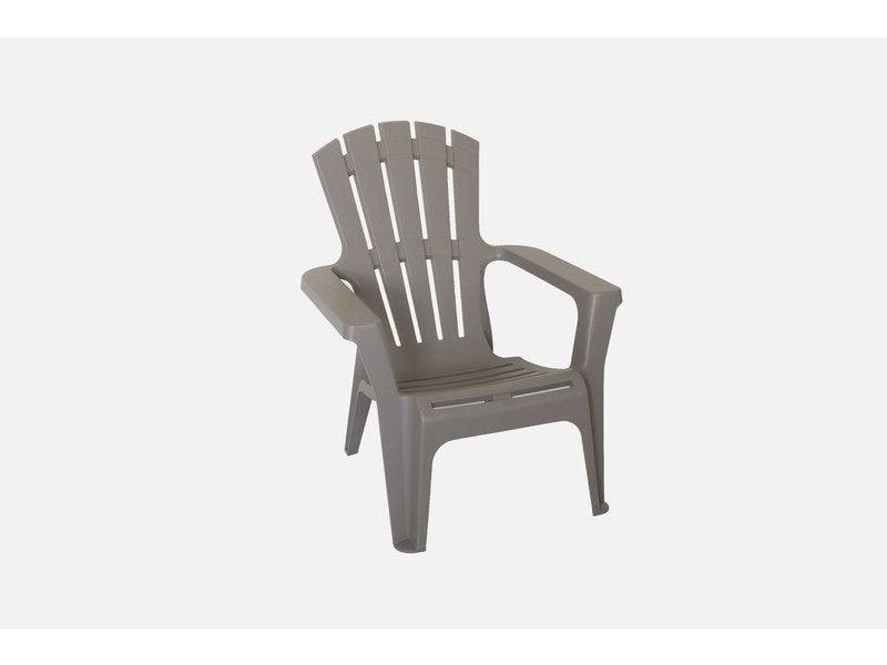 Centrale Brico - Fauteuil Bas En Résine Adirondack Taupe Centrale Brico