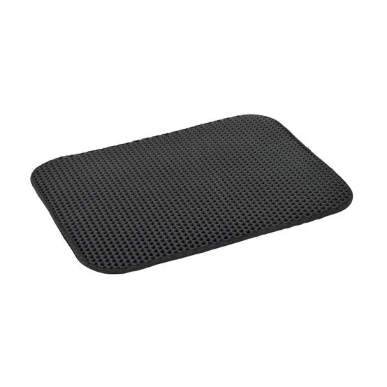 Love Story - Tapis de litière pour chat avec récupérateur - Noir - Love Story - Image 1