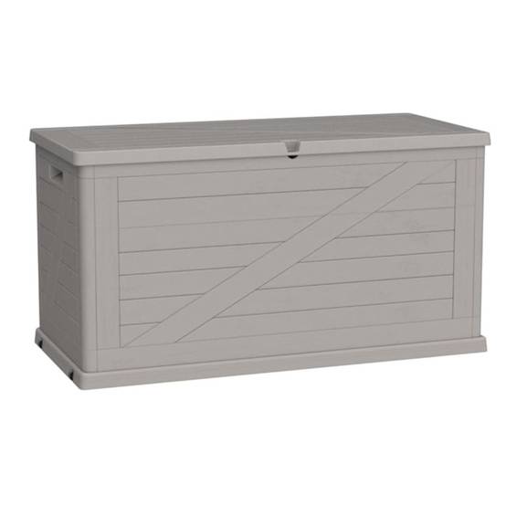 Coffre de rangement 420L 120x57x63 cm Effet bois Résine TOOMAX - Imagen 3