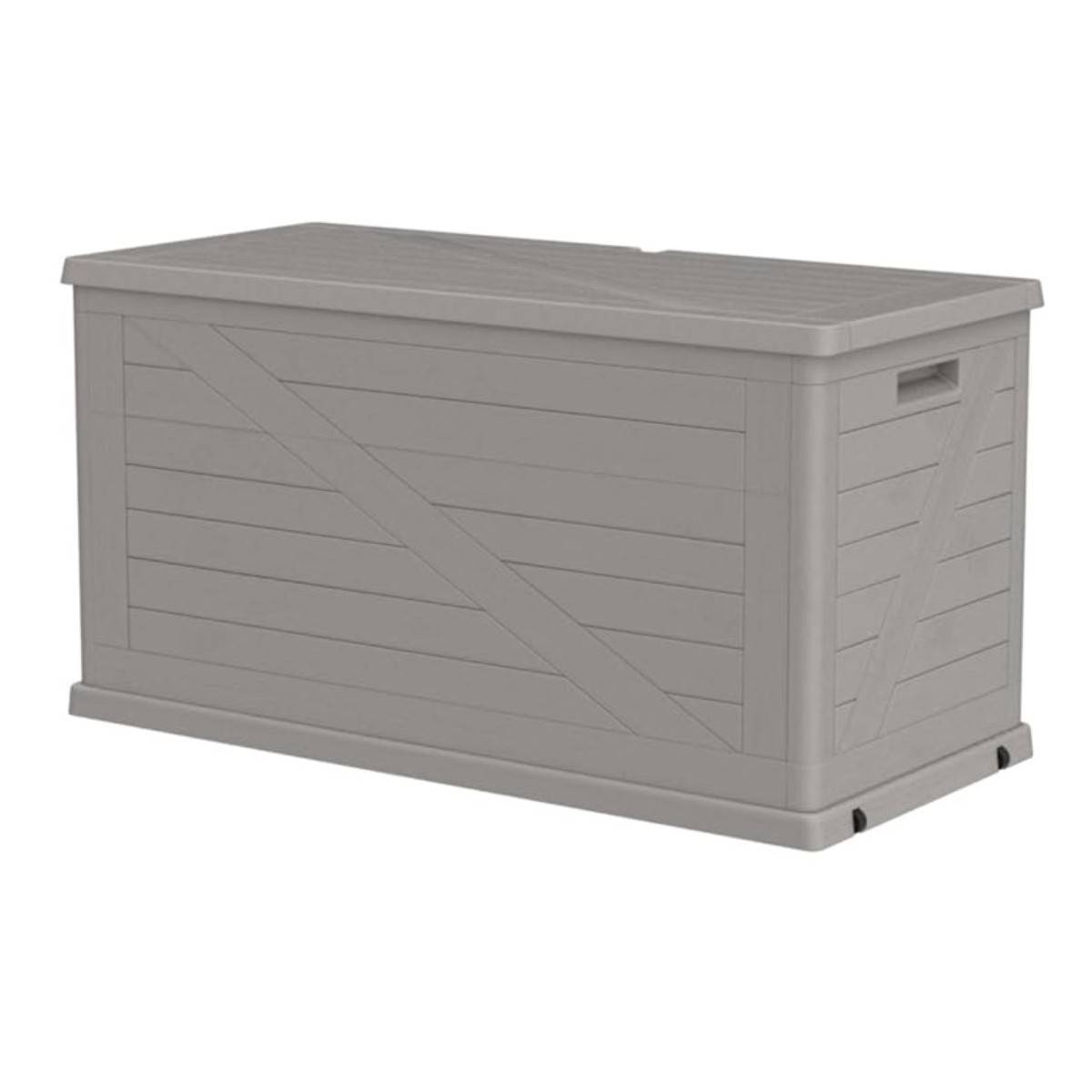 Coffre de rangement 420L 120x57x63 cm Effet bois Résine TOOMAX - Imagen 5