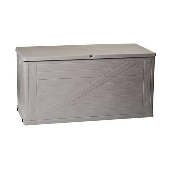 Coffre de rangement 420L 120x57x63 cm Effet bois Résine TOOMAX - Imagen 4