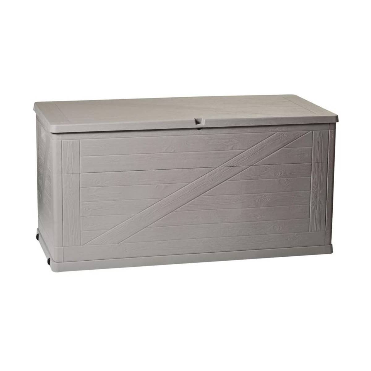 Coffre de rangement 420L 120x57x63 cm Effet bois Résine TOOMAX - Imagen 4
