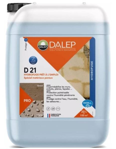 Dalep - Hydrofuge D 21 prêt à l'emploi bidon de 20l - DALEP - 102001806