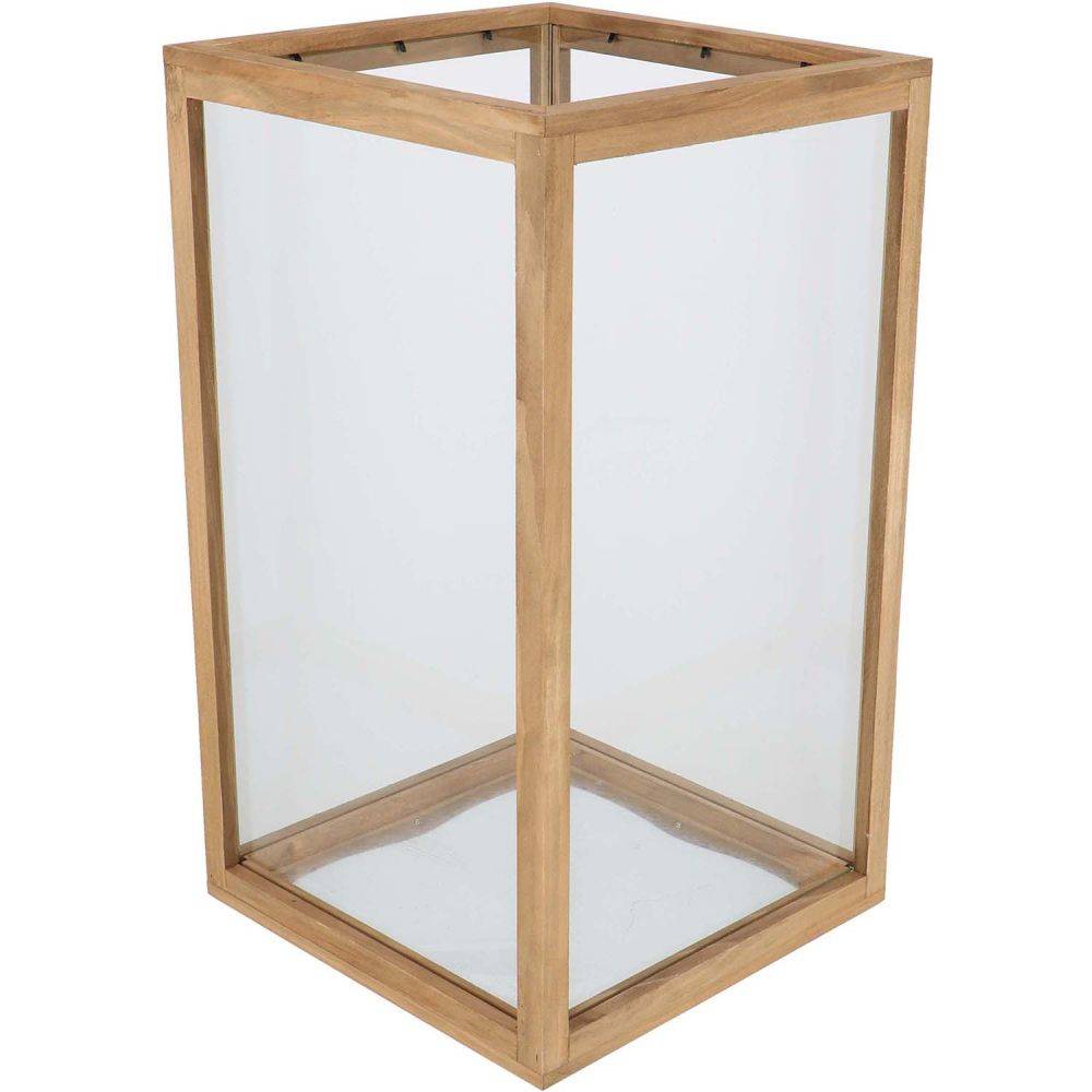 Esschert Design - Lanternes en bois et verre (Lot de 4) - Imagen 3