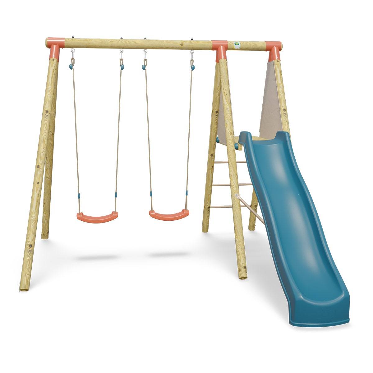 Trigano Jardin - Balançoire en bois 2,30 m Topwood MILU 2 - 4 enfants