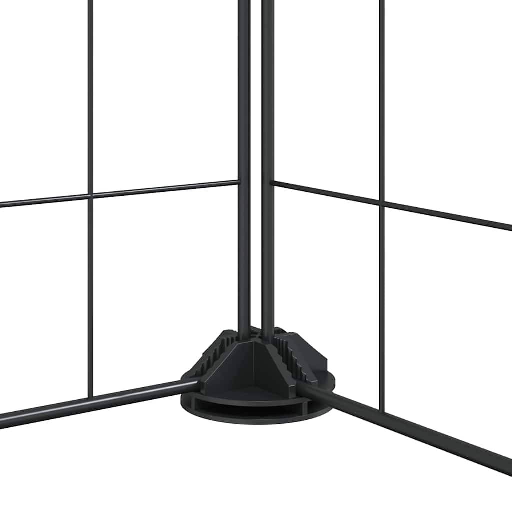 Vidaxl - Cage animaux de compagnie à 28 panneaux et porte Noir 245x245x35 cm vidaXL 3114020 - Imagen 3