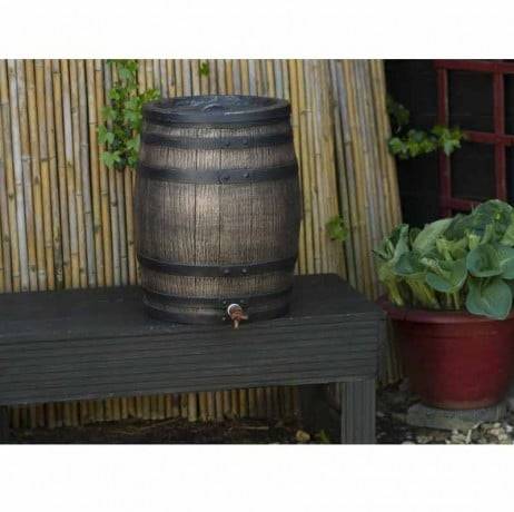 Nature - Récupérateur d'eau barrique 120 litres, Socle Sans socle - Imagen 3