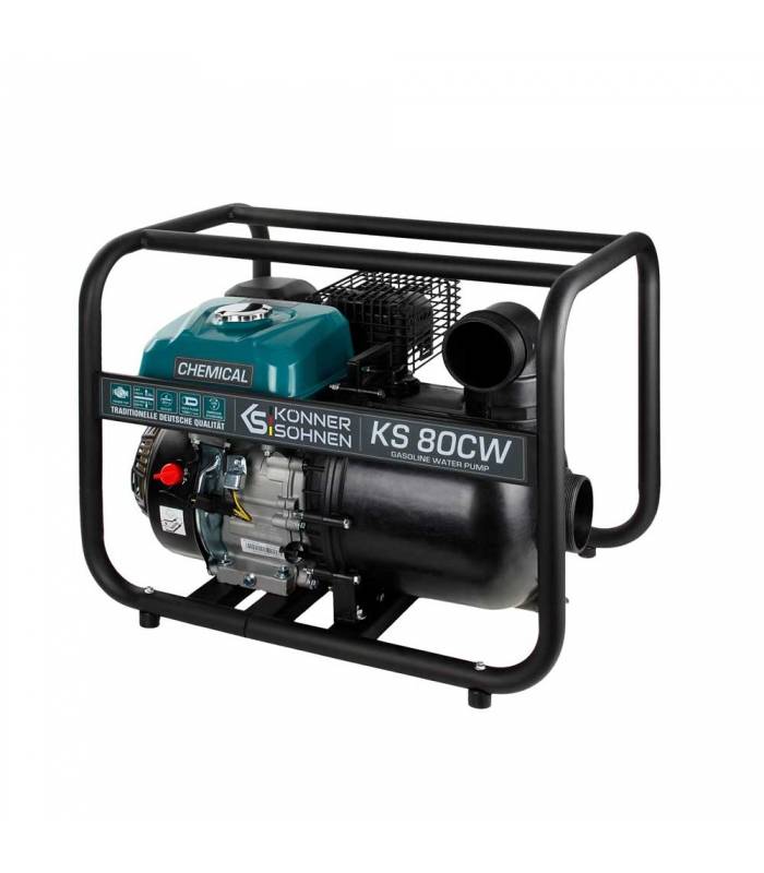 Motopompe spéciale eau de mer et produits chimiques 212cc 3 pouces 60000L/h Könner  Söhnen KS 80CW - Imagen 6