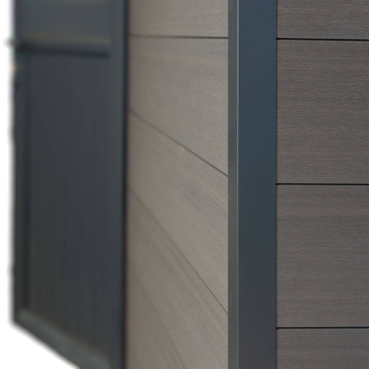 Direct Abris - Abri de Jardin Composite ISORA - 9m2 Gris - Cabane Atelier / Abri Velo - Image 10