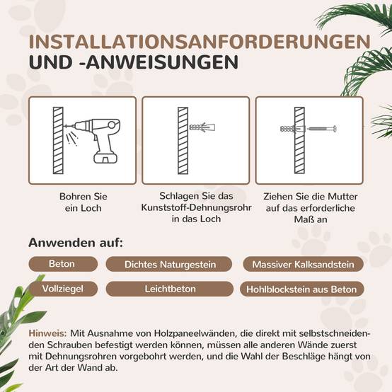 Parcours mural chat bois peluche intérieur saut escalade 90x26x12cm gris - ComfortXL Outdoor Living - Image 9