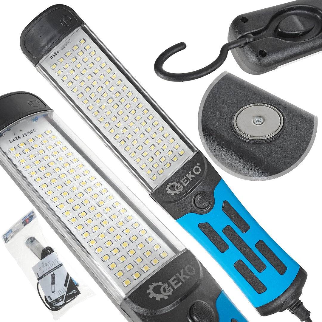 Entrepotbrico - Lampe Atelier LED 230V 15W Magnétique Avec Crochet Et Câble 5 m