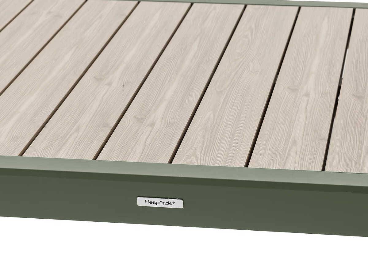 Hesperide - Table de jardin rectangulaire extensible coulissante Evasion Lin/Vert Laurier 8/10 places + 10 fauteuils - Hespéride - Image 6
