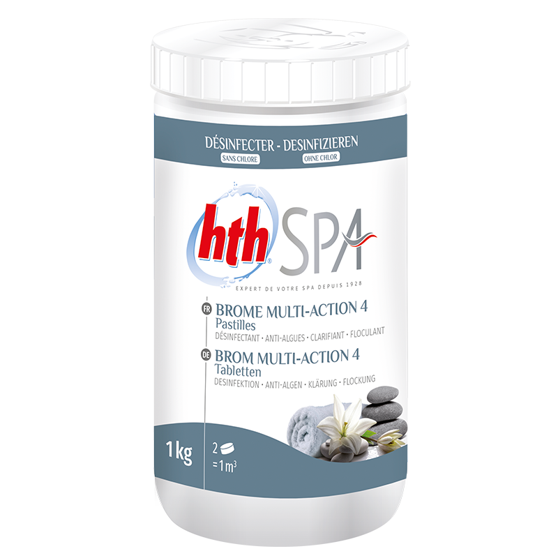 Brome hth SPA Multi-Action 4 - pastilles 20 g. - 1kg - 1 kg - Imagen 2
