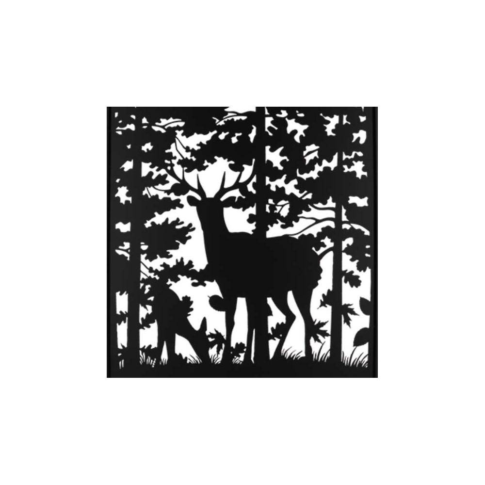 Esschert Design - Brise vue treillis en fer Motif cerf - Imagen 2