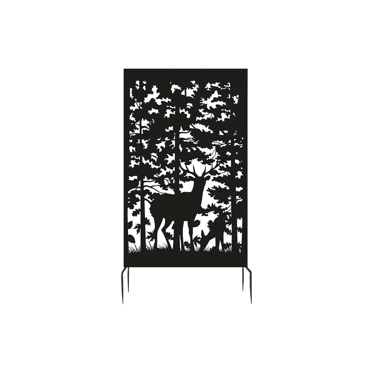 Esschert Design - Brise vue treillis en fer Motif cerf - Imagen 1