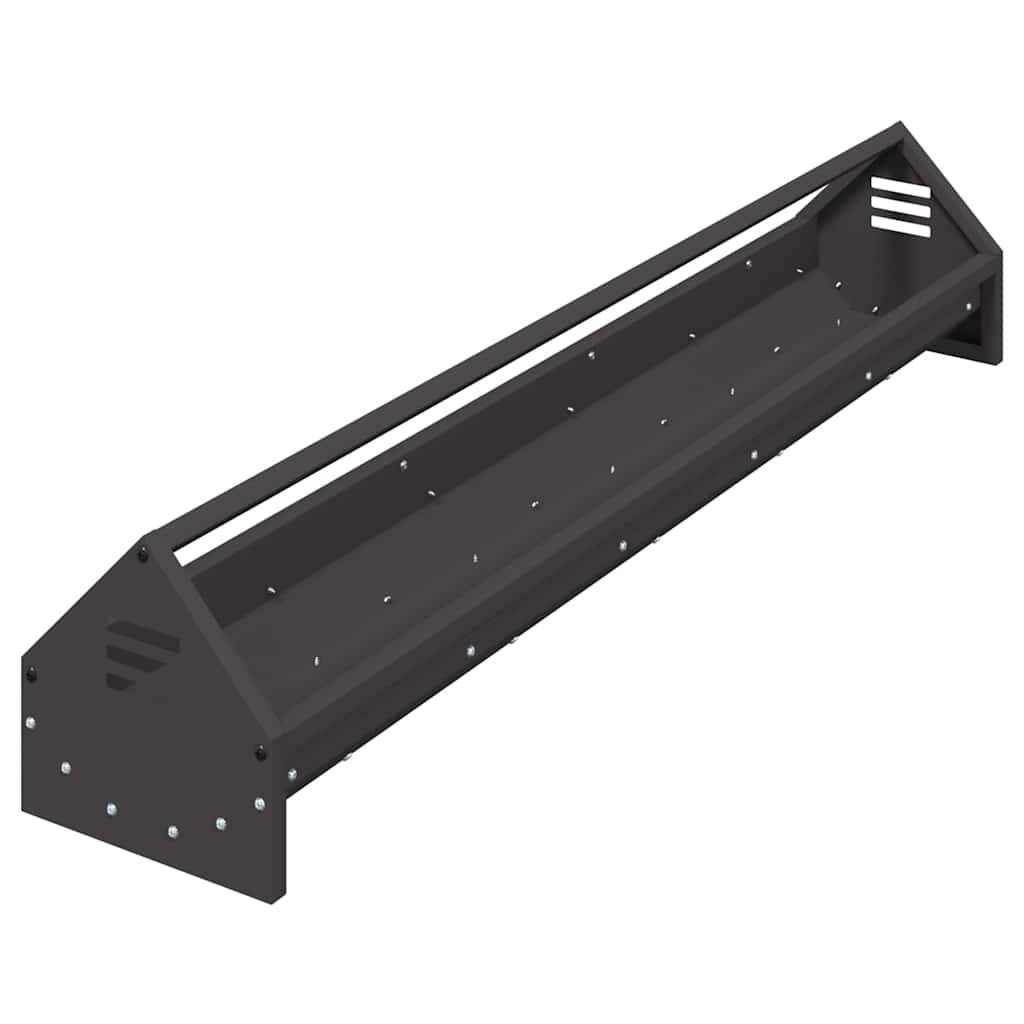 Auge Poule Acier Jardin Bac Nourrissage Anti-Gaspillage Noir - ComfortXL Outdoor Living - Image 2