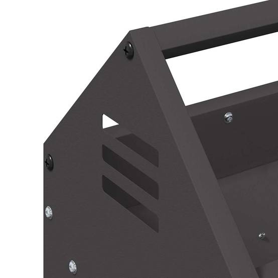 Auge Poule Acier Jardin Bac Nourrissage Anti-Gaspillage Noir - ComfortXL Outdoor Living - Image 7