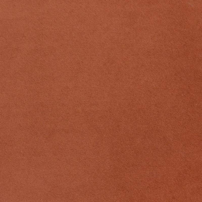 Pouf en velours 40 cm coloris ambre Noa Atmosphera - Imagen 3