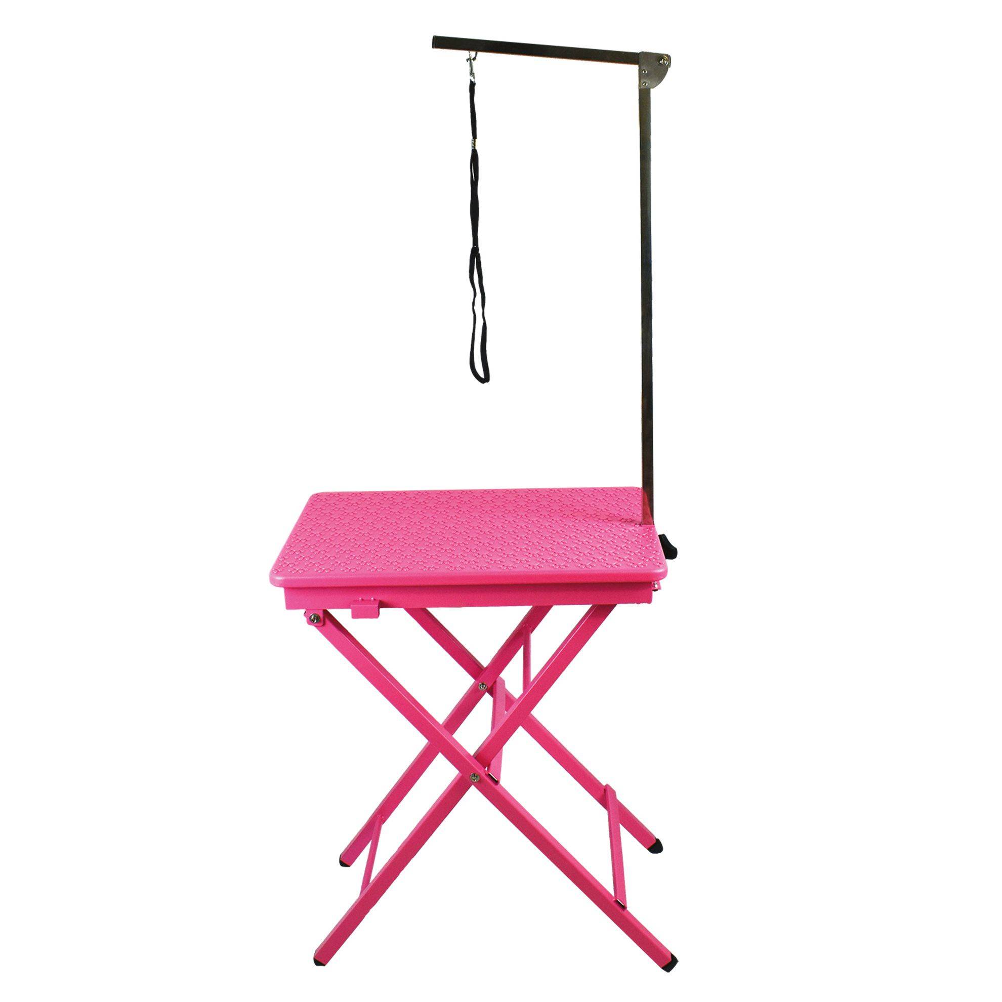 Phoenix Universal - Table de toilettage pliante portable : Rose PHOENIX UNIVERSAL