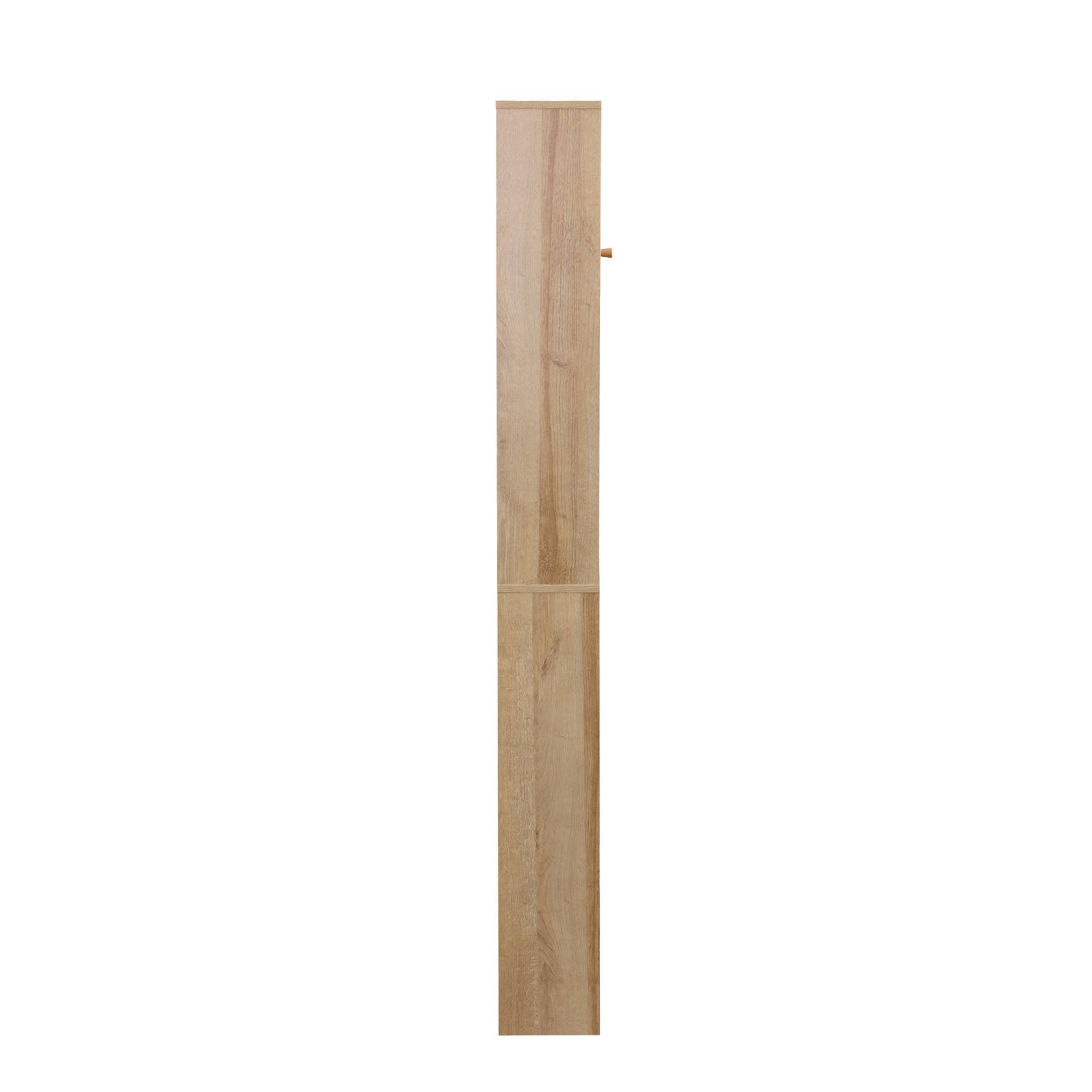 Etagère meuble WC décor bois et cannage Bohème 1 étagère 64 x 20 x 180 cm naturel | sweeek - Image 6