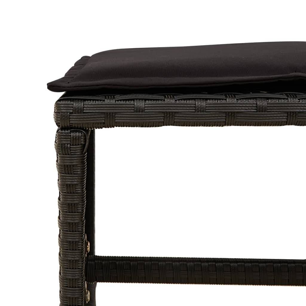 Table et Chaises de Jardin Cube 8 Places, Rangement Optimisé, Résine et Coussins Noirs – ComfortXL Outdoor Living - Image 10