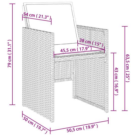 Table et Chaises de Jardin Cube 8 Places, Rangement Optimisé, Résine et Coussins Noirs – ComfortXL Outdoor Living - Image 4