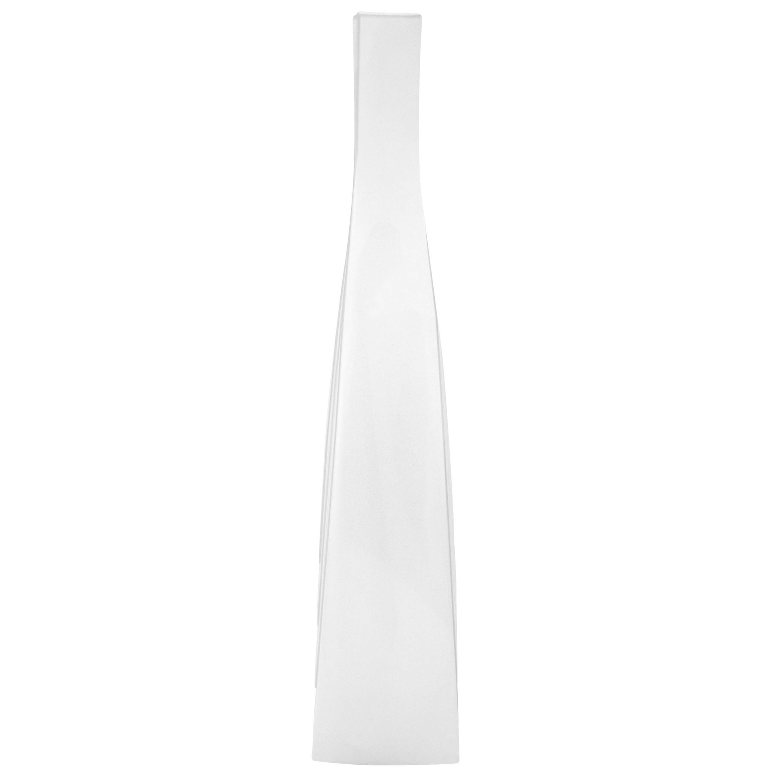 Beliani - Vase décoratif Céramique Blanc THAPSUS - 16x4x39- Beliani - Image 5