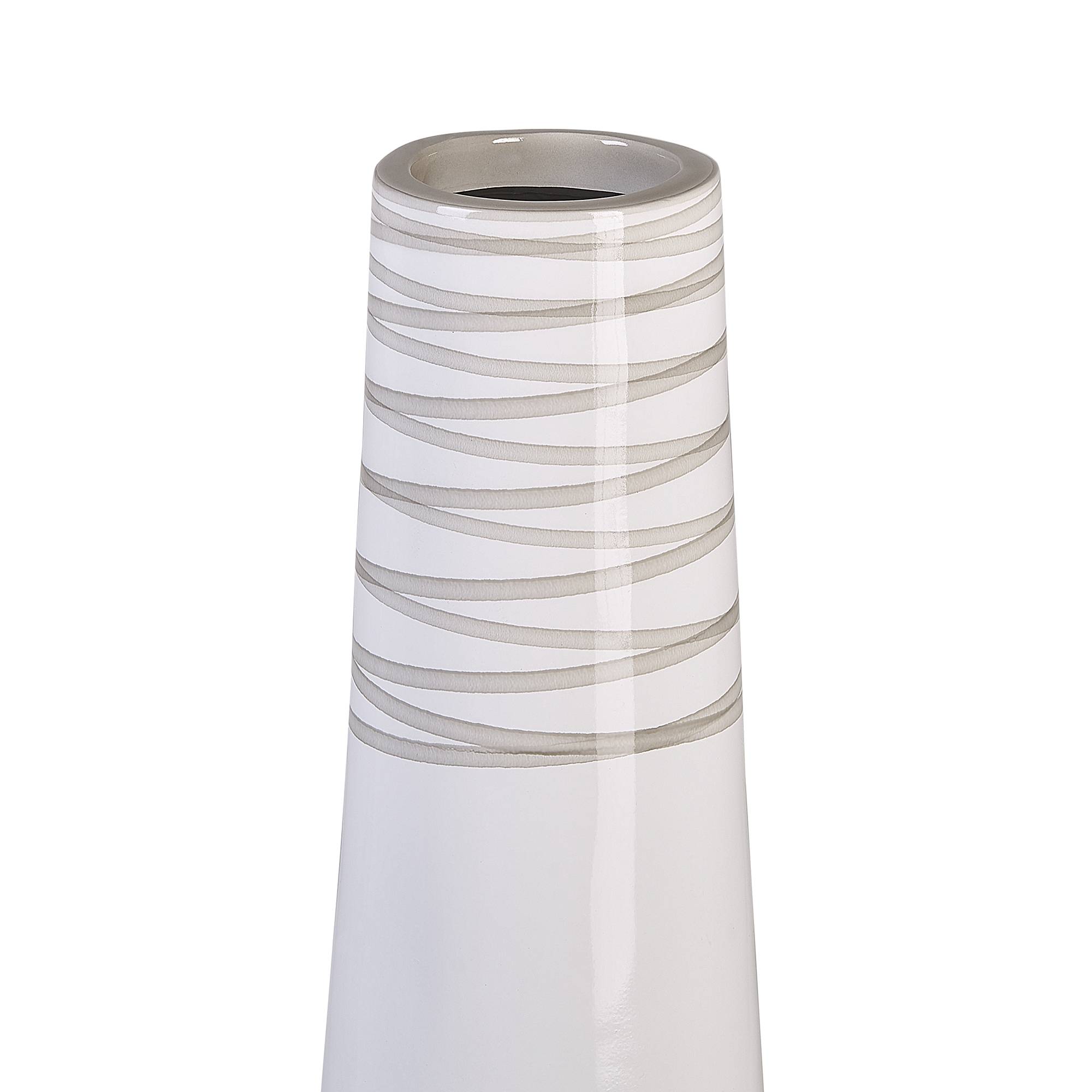 Beliani - Vase décoratif Terre cuite Blanc TARRAGONA - 19x19x57- Beliani - Image 4