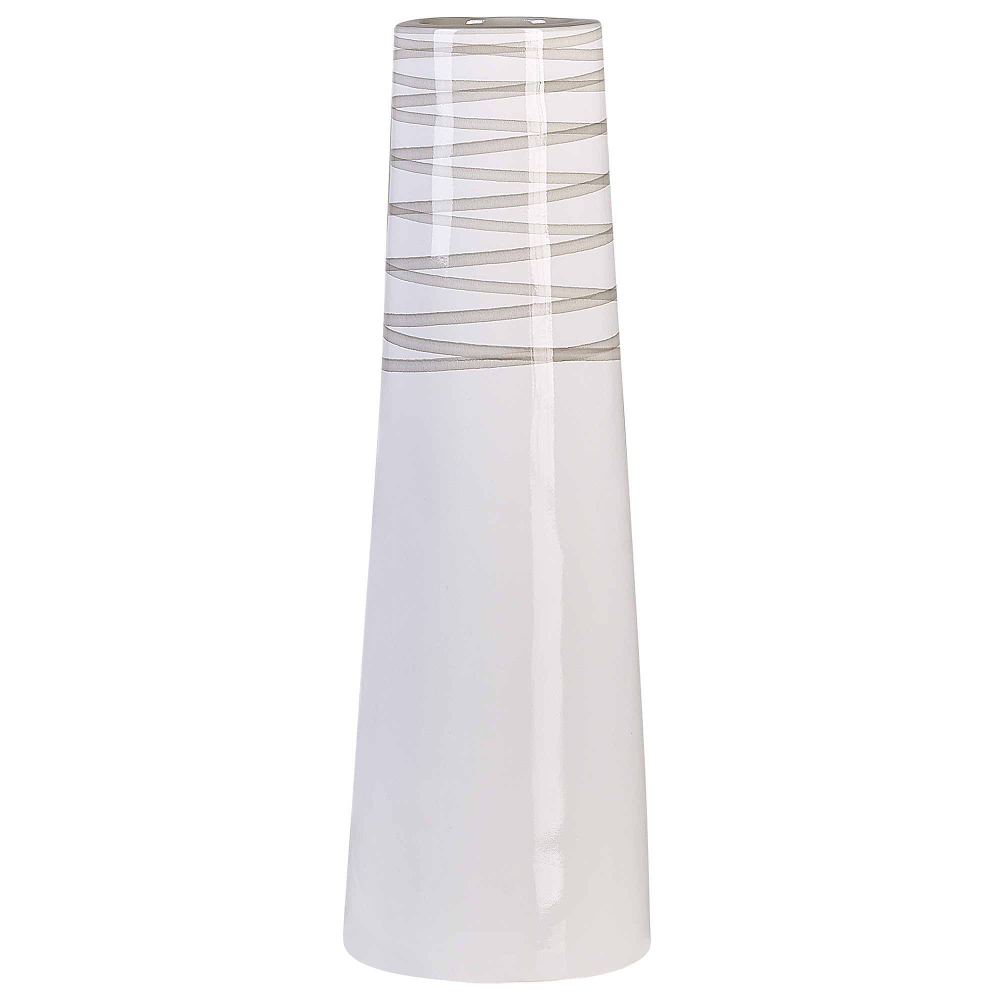 Beliani - Vase décoratif Terre cuite Blanc TARRAGONA - 19x19x57- Beliani - Image 2