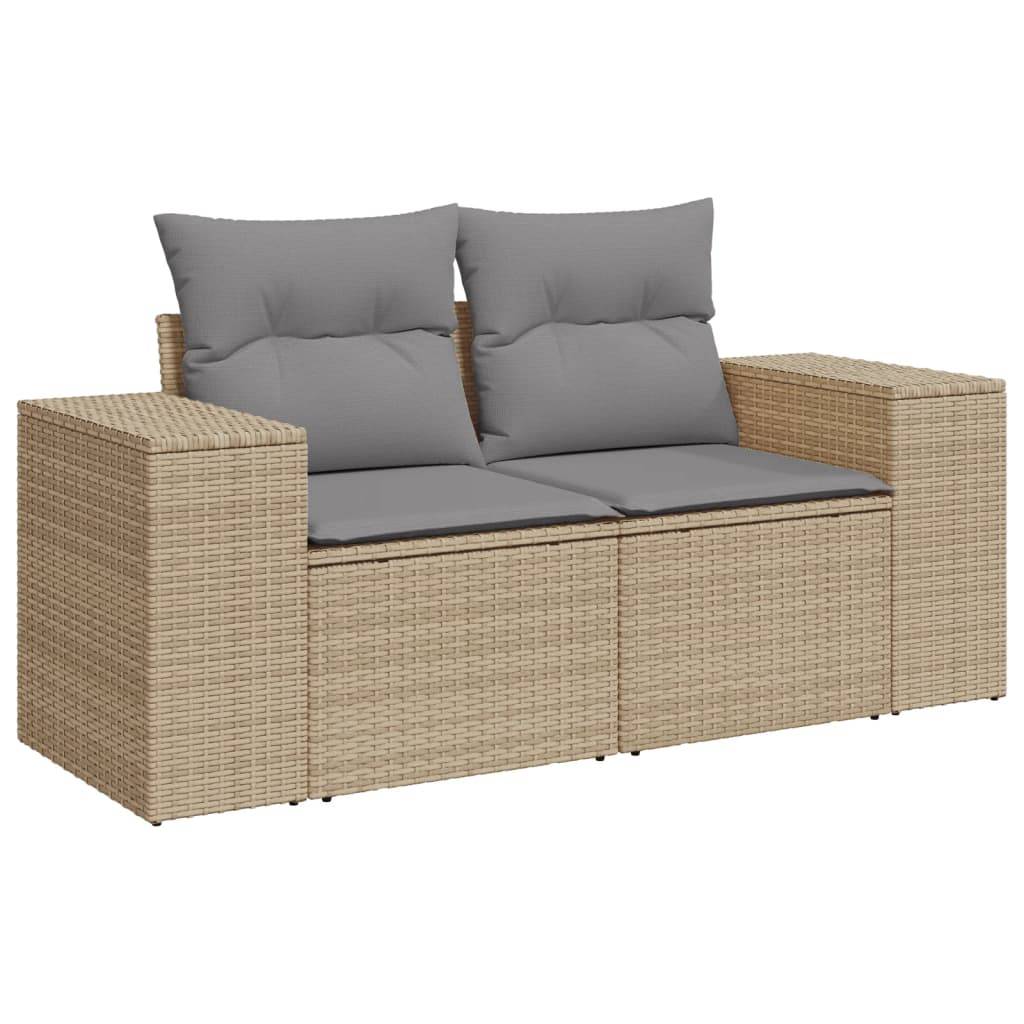 ComfortXL - Salon de Jardin 6 Places Polyrotin Modulable avec Table Hauteur Réglable pour Repas Beige – ComfortXL Outdoor Living - Image 6