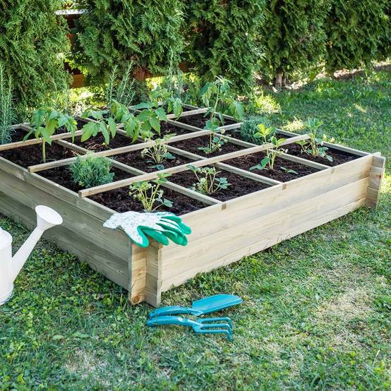 Carré potager en bois 16 cases 240 L - Cémonjardin - Imagen 2