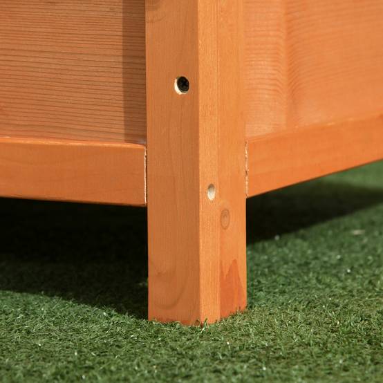 Nic extérieur en bois pour chien, toit bitumé rabattable, sol surélevé, pour petits chiens, 82×58×58 cm, Jaune - Image 9