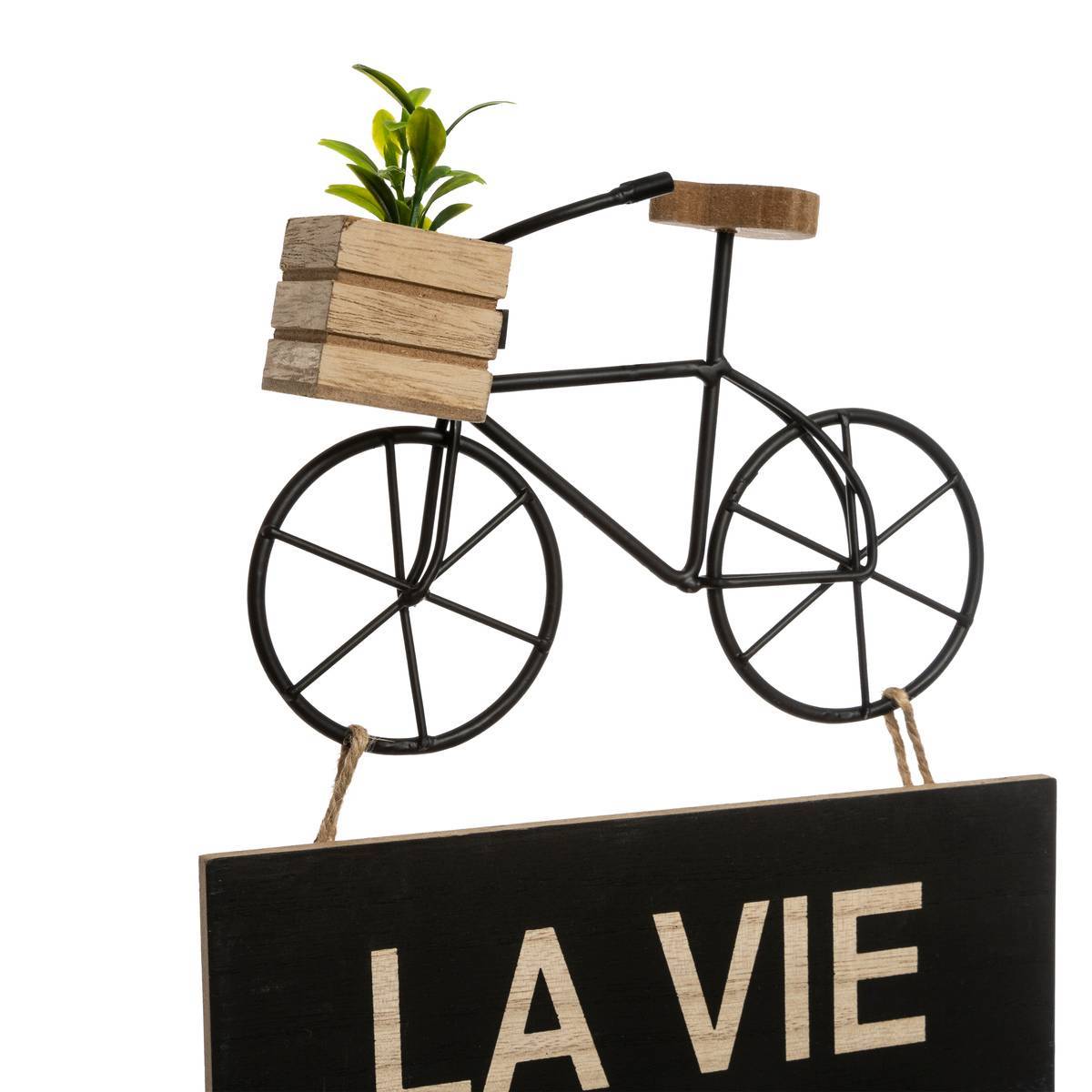 Atmosphera - Déco murale "Vélo" métal 28x60cm - Atmosphera Créateur d'intérieur - Image 2