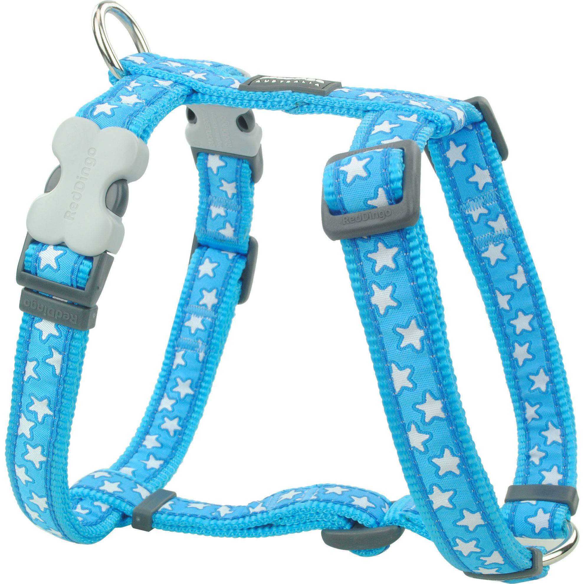 Harnais chien Red Dingo Fantaisie bleu motifs étoiles Taille : T2 RED DINGO